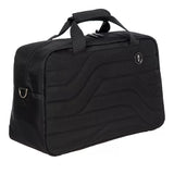 Bric's B|Y Ulisse 18-inch black duffel bag with handles and zip closure, made of durable fabric for travel and storage.