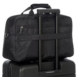 Bric's B|Y Ulisse 18-inch duffel bag in black with adjustable shoulder strap and spacious main compartment.