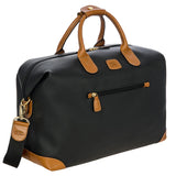 Bric's Firenze 18-inch cargo duffel bag made of durable fabric with leather accents and sturdy handles for travel.