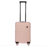 Bric's B|Y Ulisse 21-inch expandable spinner luggage with hard shell, four wheels, and telescopic handle for travel.