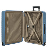 Bric's B|Y Ulisse 27.5-inch expandable spinner luggage with hard shell, four wheels, and telescoping handle for easy travel.