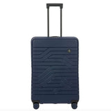 Bric's B|Y Ulisse 27.5-inch expandable spinner luggage with hard shell and four wheels, in a sleek design.