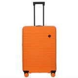 Bric's B|Y Ulisse 27.5-inch expandable spinner luggage with hard shell and four wheels, in a sleek design.
