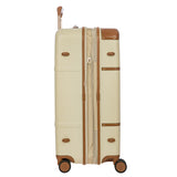 Bric's Bellagio 3.0 27-inch expandable spinner luggage with hard shell, four wheels, and telescopic handle for travel.