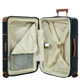 Bric's Bellagio 3.0 27-inch expandable spinner luggage with four wheels and sleek design for travel.