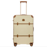 Bric's Bellagio 3.0 27-inch expandable luggage with hard shell, four spinner wheels, and telescopic handle for easy travel.