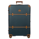 Bric's Bellagio 3.0 expandable 30-inch spinner luggage with black hard-shell exterior and four wheels for smooth travel.