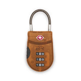 Black Briggs & Riley TSA cable luggage lock, durable accessory with keyless combination for secure travel.