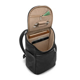 Olive Briggs & Riley Rhapsody U-Zip backpack with multiple compartments and padded straps, designed for versatile travel and daily use.