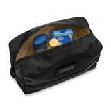 Briggs & Riley Everyday Essentials Kit includes organized travel accessories in a sleek black case.