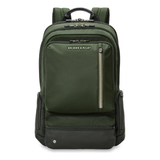 Briggs & Riley large cargo backpack with multiple compartments and padded shoulder straps, designed for travel and everyday use.