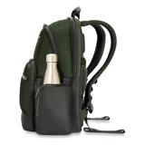 Briggs & Riley medium cargo backpack with multiple compartments, padded shoulder straps, and durable design for travel and daily use.