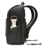 Briggs & Riley medium Widemouth backpack with multiple compartments and padded shoulder straps for comfortable carrying.