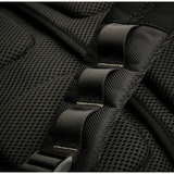 Briggs & Riley HTA medium wide-mouth backpack with multiple compartments and padded shoulder straps for comfortable carrying.