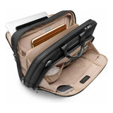 Briggs & Riley @Work large expandable briefcase showing its sleek black design and spacious interior for professional use