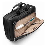 Briggs & Riley @Work large expandable briefcase with padded laptop compartment and multiple organizational pockets.