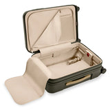 Briggs & Riley Sympatico Essential Carry-On Expandable Spinner with interior compartments and durable hard-shell exterior.