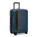Briggs & Riley ZDX Essential 22-inch hardside carry-on spinner luggage with expandable design, angled view showing durable exterior.