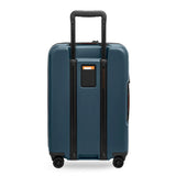 Briggs & Riley ZDX Essential 22-inch hardside expandable spinner carry-on luggage with back view and four wheels.
