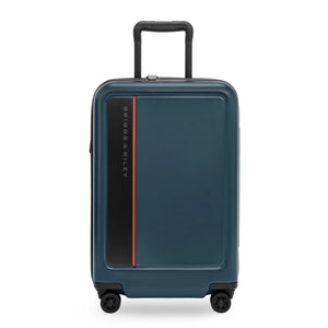 Briggs & Riley ZDX Essential 22-inch hardside carry-on spinner luggage with expandable design and front view.