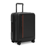 Briggs & Riley ZDX 21-inch hardside expandable spinner carry-on luggage with four wheels and modern design.