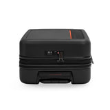 Briggs & Riley ZDX 21-inch expandable hardside carry-on spinner luggage with top handle and four wheels, black color.
