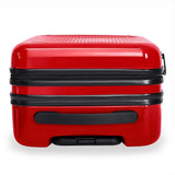 Briggs & Riley Sympatico Essential Carry-On Spinner luggage in glossy ruby with top handle and four spinner wheels.
