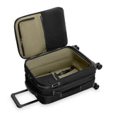 Briggs & Riley ZDX Essential Carry-On Expandable Spinner luggage interior showing organized compartments and packing space