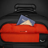Briggs & Riley ZDX Essential Carry-On Expandable Spinner luggage with RFID pocket and four-wheel design for easy travel.