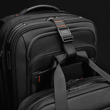 Briggs & Riley ZDX Essential Carry-On Expandable Spinner luggage with four wheels and built-in SmartLink for easy travel.