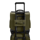 Briggs & Riley ZDX cabin spinner carry-on luggage with interlocking handle and durable hard shell exterior.
