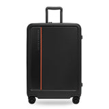 Briggs & Riley ZDX medium 27-inch hardside expandable spinner luggage with ocean blue finish and four spinner wheels.