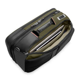 Briggs & Riley ZDX medium convertible backpack duffel bag showing multiple carrying options and a sleek black design.
