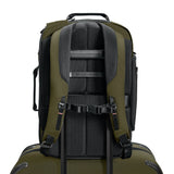 Briggs & Riley ZDX medium convertible backpack duffel bag with adjustable straps and multiple compartments, shown in black.