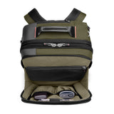 Briggs & Riley ZDX medium convertible backpack duffel bag with multiple compartments and adjustable straps on black fabric
