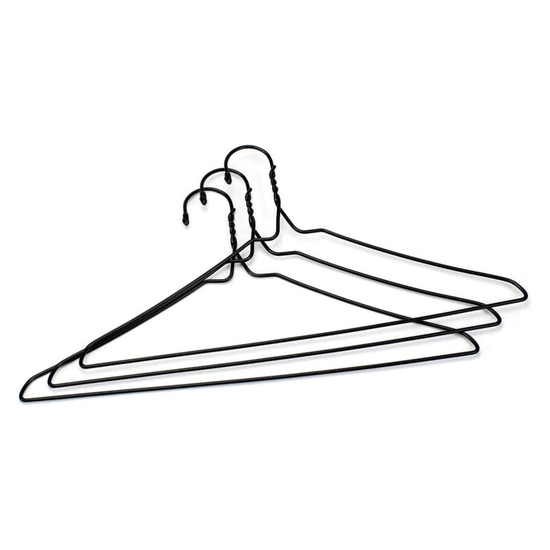 Set of three Briggs & Riley clothing hangers, made of durable material, ideal for organizing shirts and suits in closets.