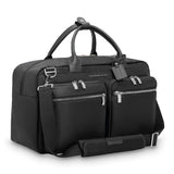 Briggs & Riley Rhapsody multi-pocket cabin bag duffel with multiple compartments and sturdy handles, shown from an angled view.