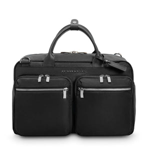 Briggs & Riley Rhapsody multi-pocket cabin bag duffel with front pockets and sturdy handles, designed for travel organization.