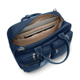 Interior view of Briggs & Riley Rhapsody multi-pocket cabin bag showing organized compartments and spacious interior for travel essentials.