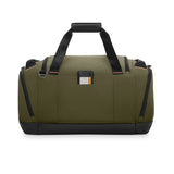 Briggs & Riley ZDX large travel duffel bag made of durable fabric with sturdy handles and side zipper compartments.