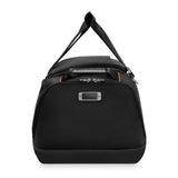 Briggs & Riley ZDX large travel duffel bag with durable fabric, multiple compartments, and adjustable shoulder strap.