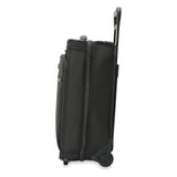 Briggs & Riley Baseline carry-on upright garment bag with padded shoulder strap and multiple compartments for travel organization.