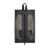 Briggs & Riley translucent shoe pouch for packing organization, showing clear material and zipper closure for travel storage.