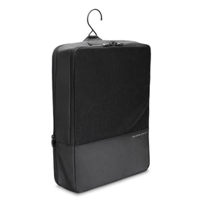Briggs & Riley hanging laundry compression cube for travel organization, compact packing cube with hanging feature and compression design.