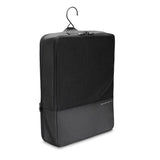 Briggs & Riley hanging laundry compression cube for travel organization, compact packing cube with hanging feature and compression design.