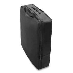 Briggs & Riley hanging laundry compression cube for travel packing organization, compact and lightweight for laundry storage.