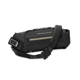 Briggs & Riley HTA sling bag shown in black, featuring adjustable strap and compact design for everyday carrying.