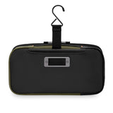 Briggs & Riley ZDX hanging toiletry kit with multiple compartments and durable nylon exterior for travel organization.