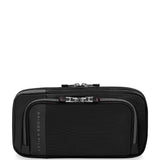 Briggs & Riley ZDX hanging toiletry kit with multiple compartments, compact design, and durable nylon material.