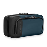 Briggs & Riley ZDX hanging toiletry kit with multiple compartments and durable nylon exterior for travel organization.